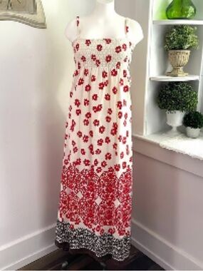 Roxy - Vintage Full Length Boho Floral Print Maxi - XL